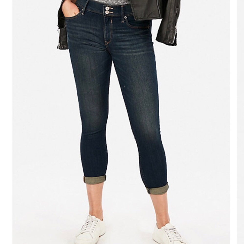 Express cropped Jean leggings